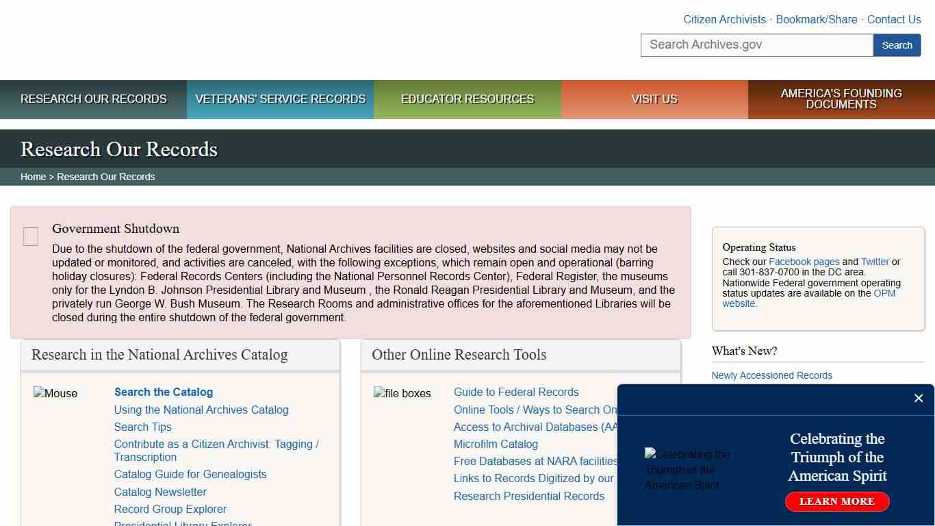 Research Our Records National Archives